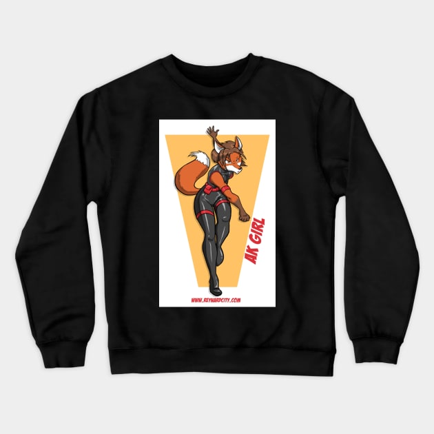 Classic AK Girl (Art by GreyofPTA) Crewneck Sweatshirt by Reynard City